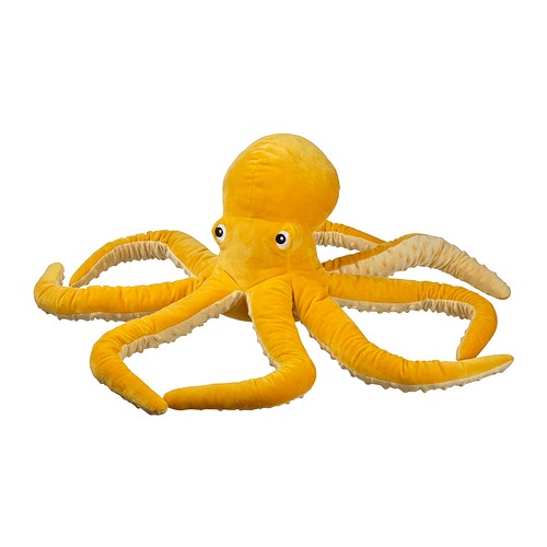 BLAVINGAD Boneka, gurita kuning, 50 cm