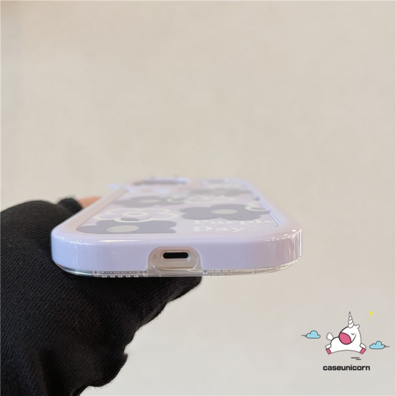 Case Realme C12 C31 C33 C33 C21Y 5 6i 9i 5s 5 7i 8pro 8i 9 9pro+7 Realme C15 C30 C25 C25Y C11 C25s C35 C21 C2 C1 C1 C3 C17 Ins Fashion Bunga Ungu Lucu 3D Bow Monster Lensa Sarung