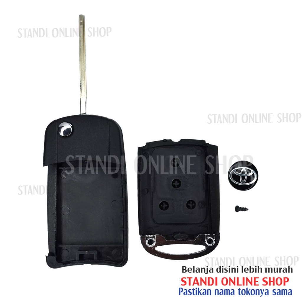 Casing Kunci Lipat FlipKey Rumah Kunci Toyota All New Sienta Tipe G