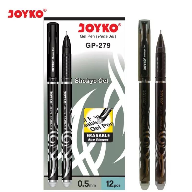 

Erasable Gel Joyko GP-279 12 PCS / Bolpoin Pena / Pulpen Bisa dihapus