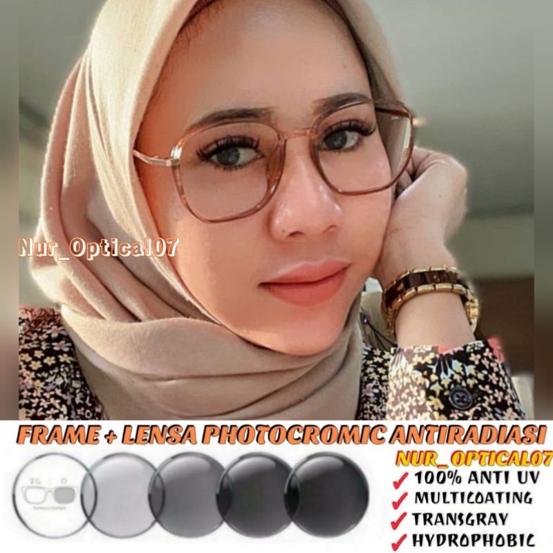 FRAME KACAMATA PHOTOCROMIC  98008 PRIA&WANITA | Size 14cm Tinggi 4,8cm