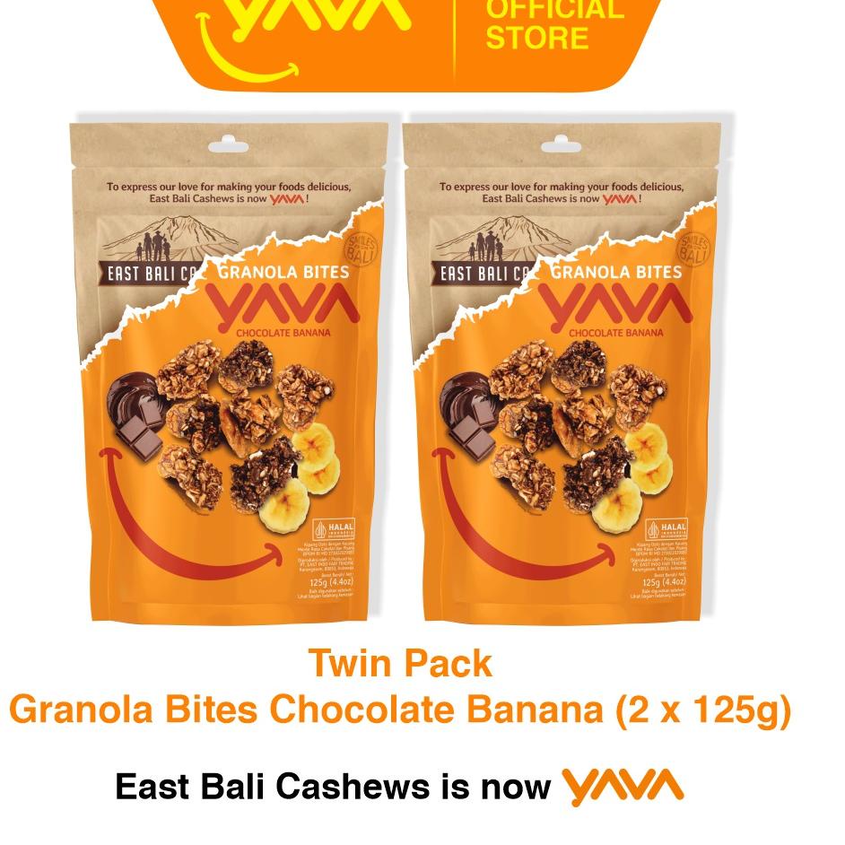 

YAVA Twin Pack Granola Bites Chocolate Banana (2 x 125g)