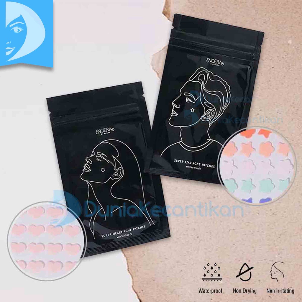 Noera Acne Patches Super Star Stiker Jerawat Acne Pimple Patch Plester Jerawat Acne Patch Super Heart