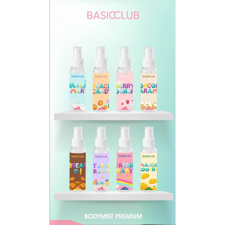 [READY] BODY MIST BY BASICCLUB X GEAMOORE BODYMIST BASIC CLUB VANILA POPCORN 100ML