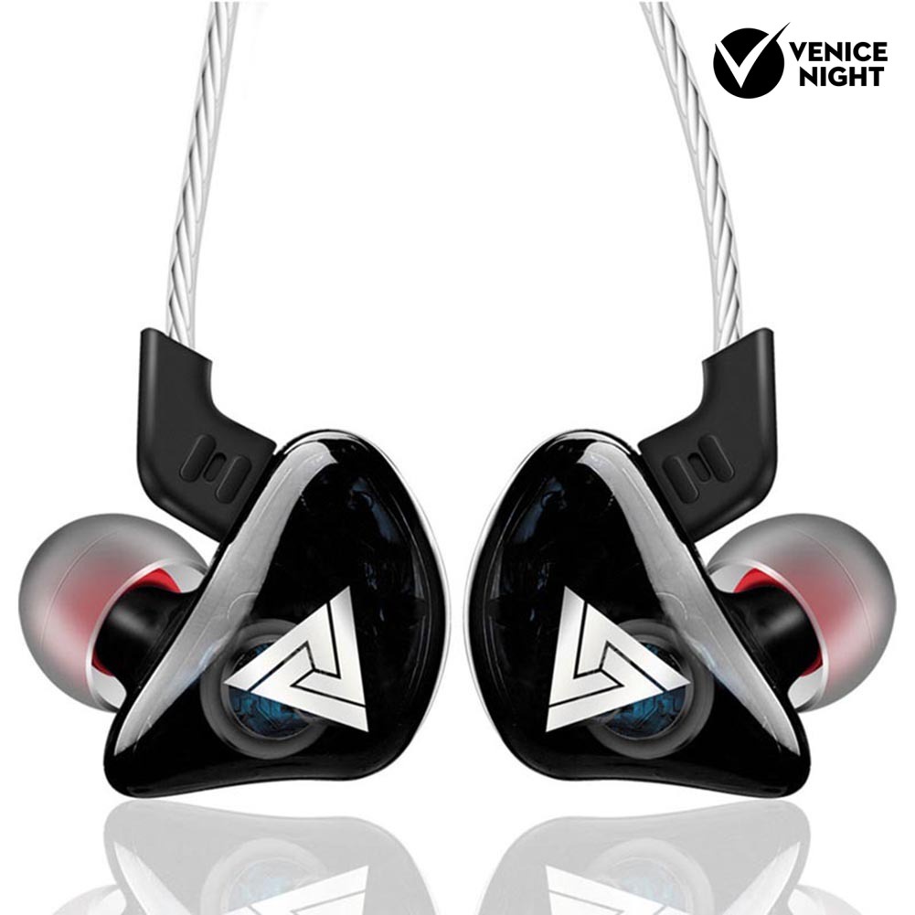 (VNEP) (Berkabel) QKZ-AK5 Portable Heavy Bass In-Ear Earphone Olahraga Headphone dengan Mic