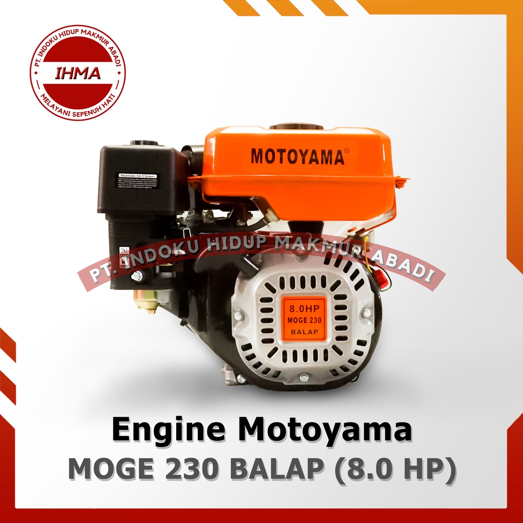 Engine Motoyama MOGE 230 (8 HP) BALAP - Mesin Penggerak Serbaguna