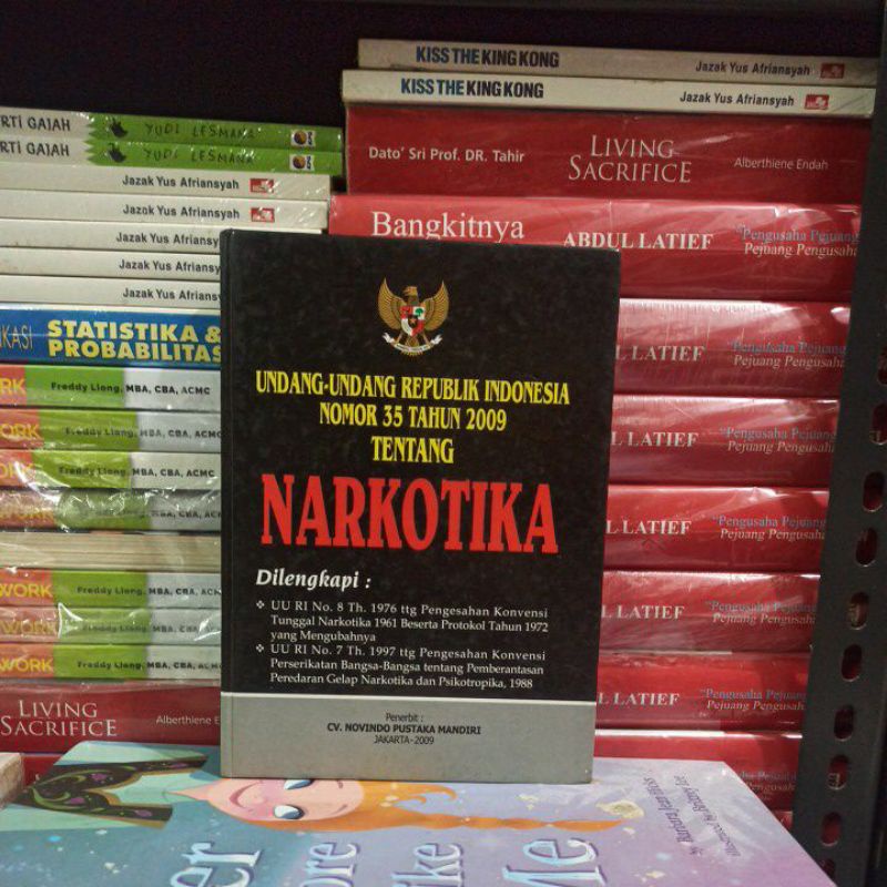 BUKU ORIGINAL UU RI NOMOR 35 TAHUN 2009 TENTANG NARKOTIKA HARD COVER