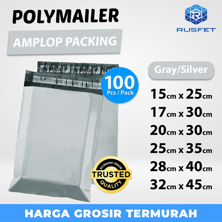 

Polymailer Pack Grey Amplop Plastik Packing Olshop Ekonomis