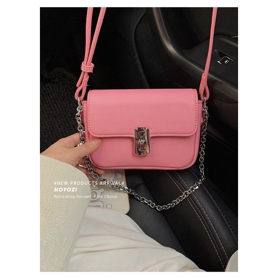 Tas Selempang Kulit Wanita Kecil Tas Cewek Mungil Rantai Mini Sling Bag GM2 882