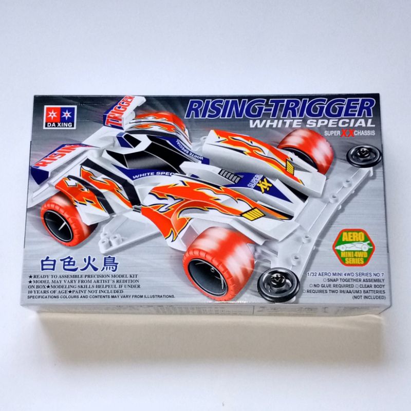 Mini 4WD Merk Daxing : Rising Trigger White Special