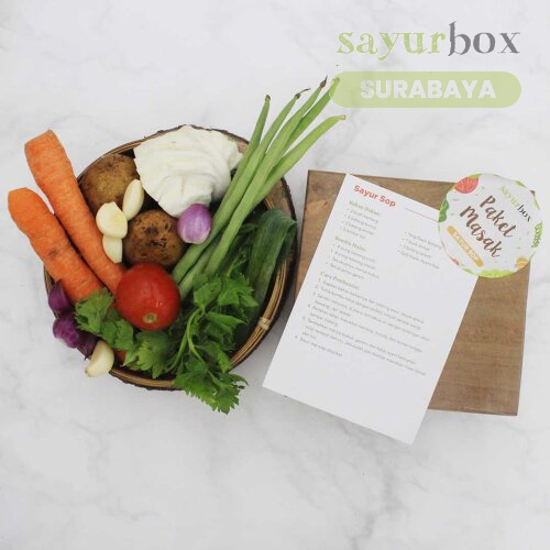 

Paket Masak Sayur Sop 300 gram (Sayurbox) - SURABAYA