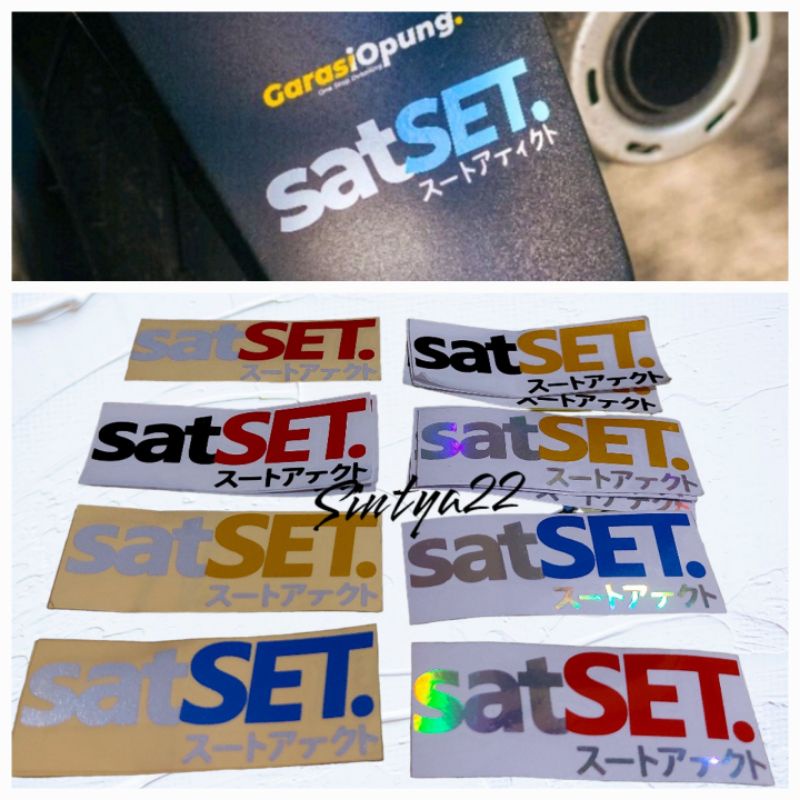 

STICKER STIKER SATSET KANJI JEPANG CUTTING