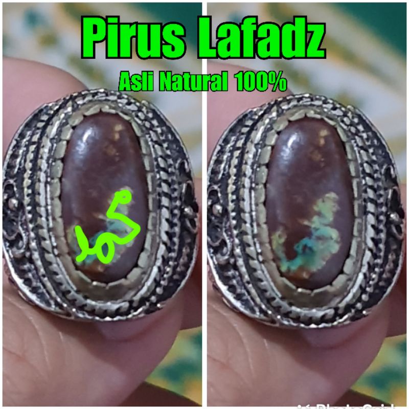 batu pirus persia motif lafadz Muhammad asli natural no bacan kalimaya bulu macan pirus persia rubi 