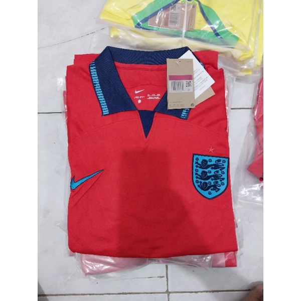 JERSEY NEGARA BIG SIZE UKURAN JUMBO XXL XXXL / 2XL 3XL 4XL INGGRIS AWAY PIALA DUNIA 2O22 GRADE ORI