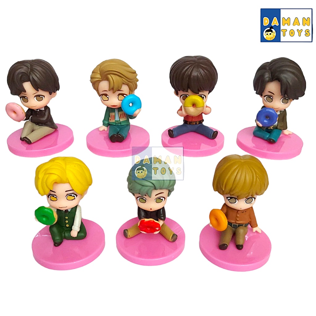 Figur Pajangan bts tiny tan Jungkook Jimin V Jhope hide seek Suga Patung Hiasan toppermini Figure Merchandise