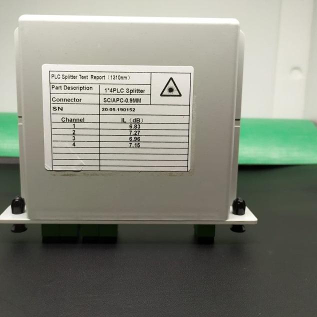 PLC Splitter Box 1*4 SC/APC / Passive Splitter Fiber Optic - sc apc to apc