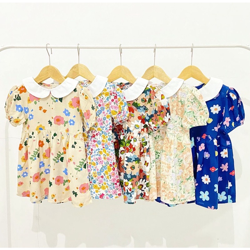 Dress Anak Perempuan LITTLE SUNKIST - Collar Dress White