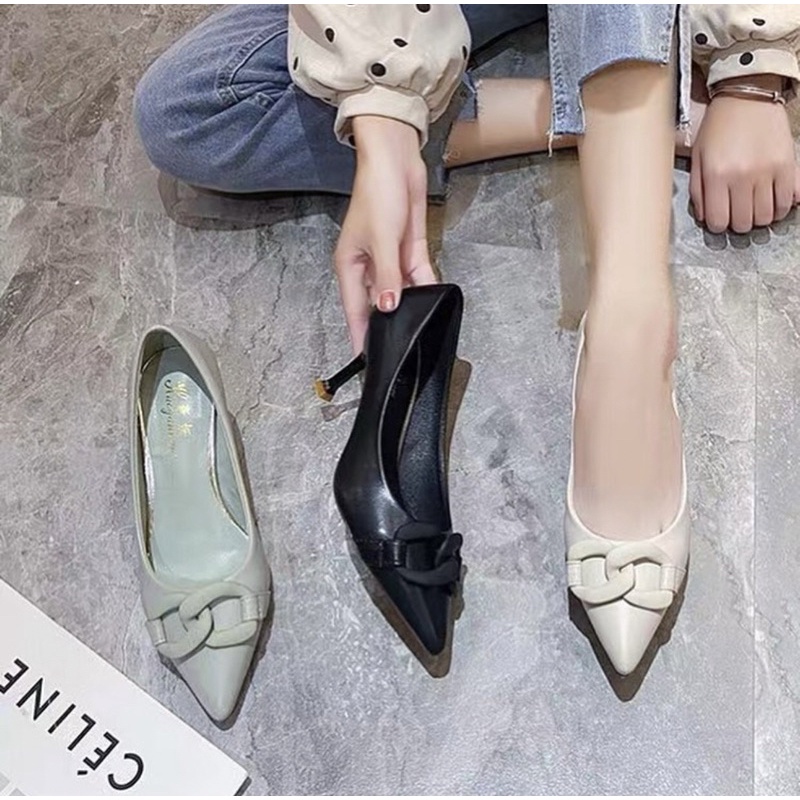 Heels C102 sendal wanita import realpict