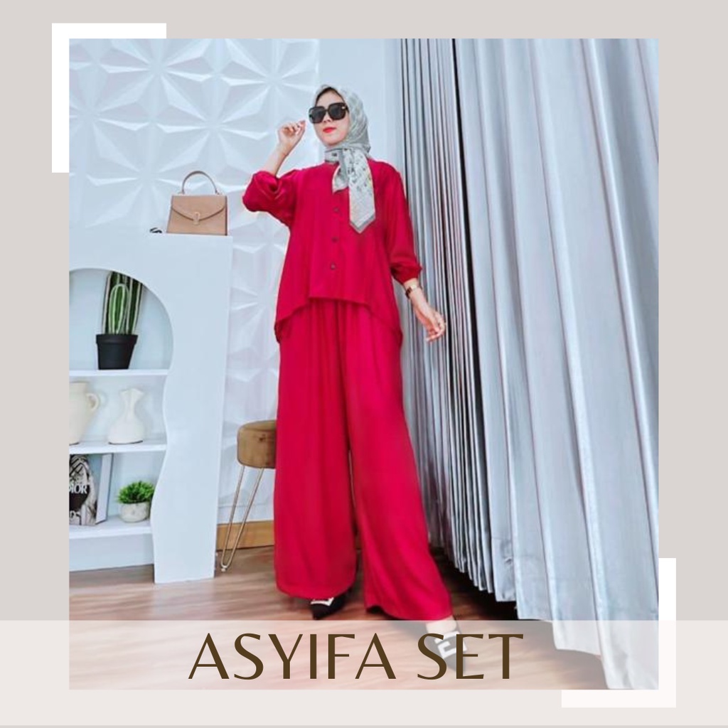 DST Collection Bali | Fashion Baju Setelan Stelan One Set Wanita Asyifa by Vnstore Collection Oneset