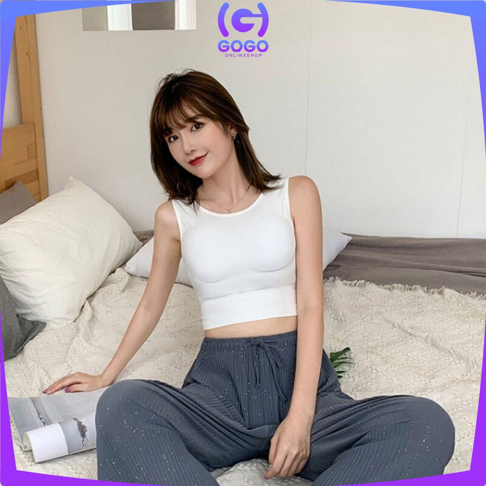 GOGO-P98 Atasan Wanita Crop Top Pakaian Dalam Wanita Bra / Tanktop Bra With Cup / Pakaian Wanita Atasan / Singlet Wanita