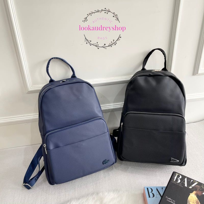 [100% ORIGINAL] LACOSTE Men's Heritage Backpack | Tas Lacoste | Tas Pria | Ransel Pria | Backpack Pr