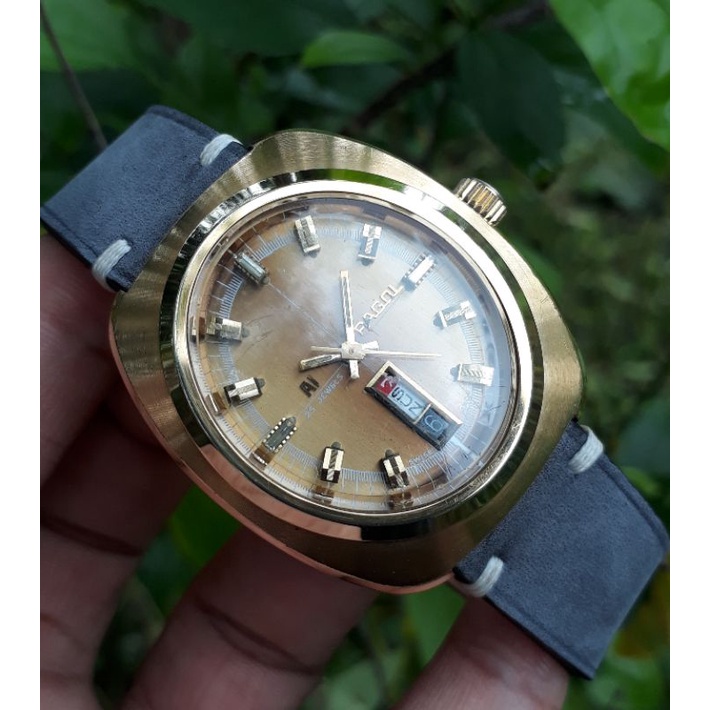 Jam Tangan Pagol A1 Automatic Original Gold Plated Super Rare Item