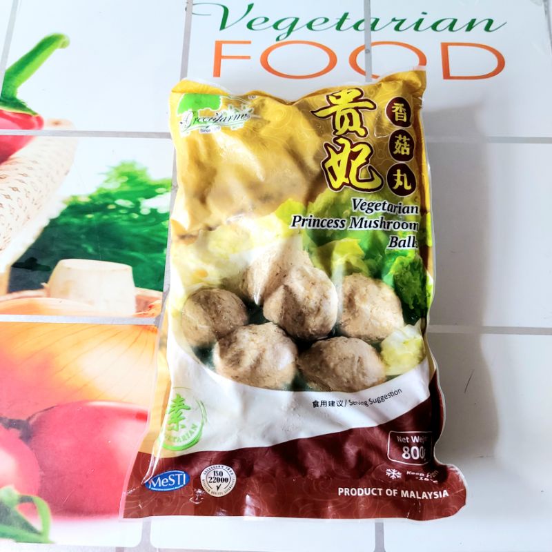 

VEGETARIAN PRINCESS MUSHROOM BALLS, 800g, ( FROZEN FOOD), HALAL, PLANT BASED, GREENFARM