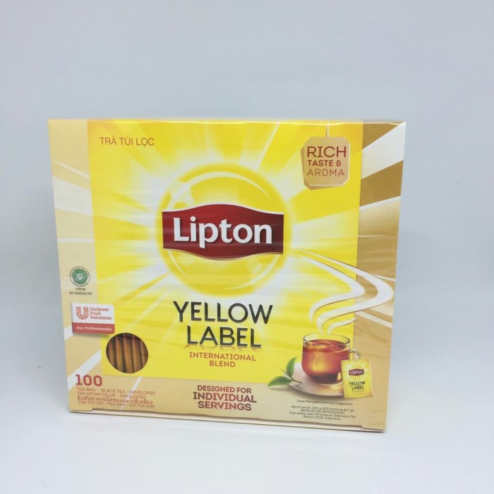 

BAYAR DITEMPAT Lipton Yellow Label bag 100 Envelope /KOPI RUBE/KOPI SLB/KOPI KAPAL API/KOPI RUBE