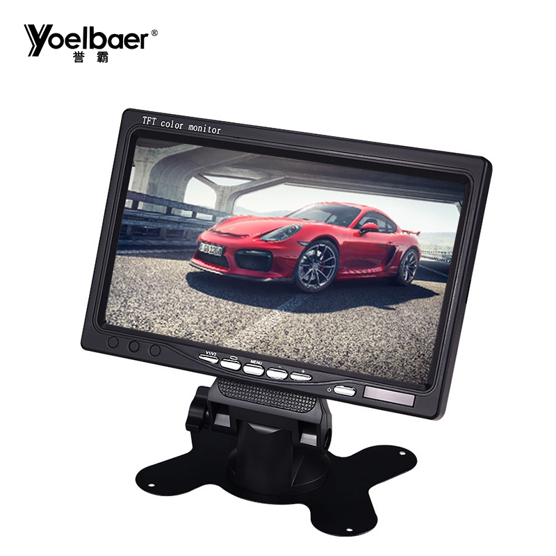 Yoelbaer Layar Monitor Mobil TFT LCD 7 Inch - C-T703 - Black - OMCA2TBK