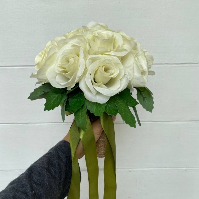 Hand bouquet buket bunga pengantin bridesmaid cantik murah