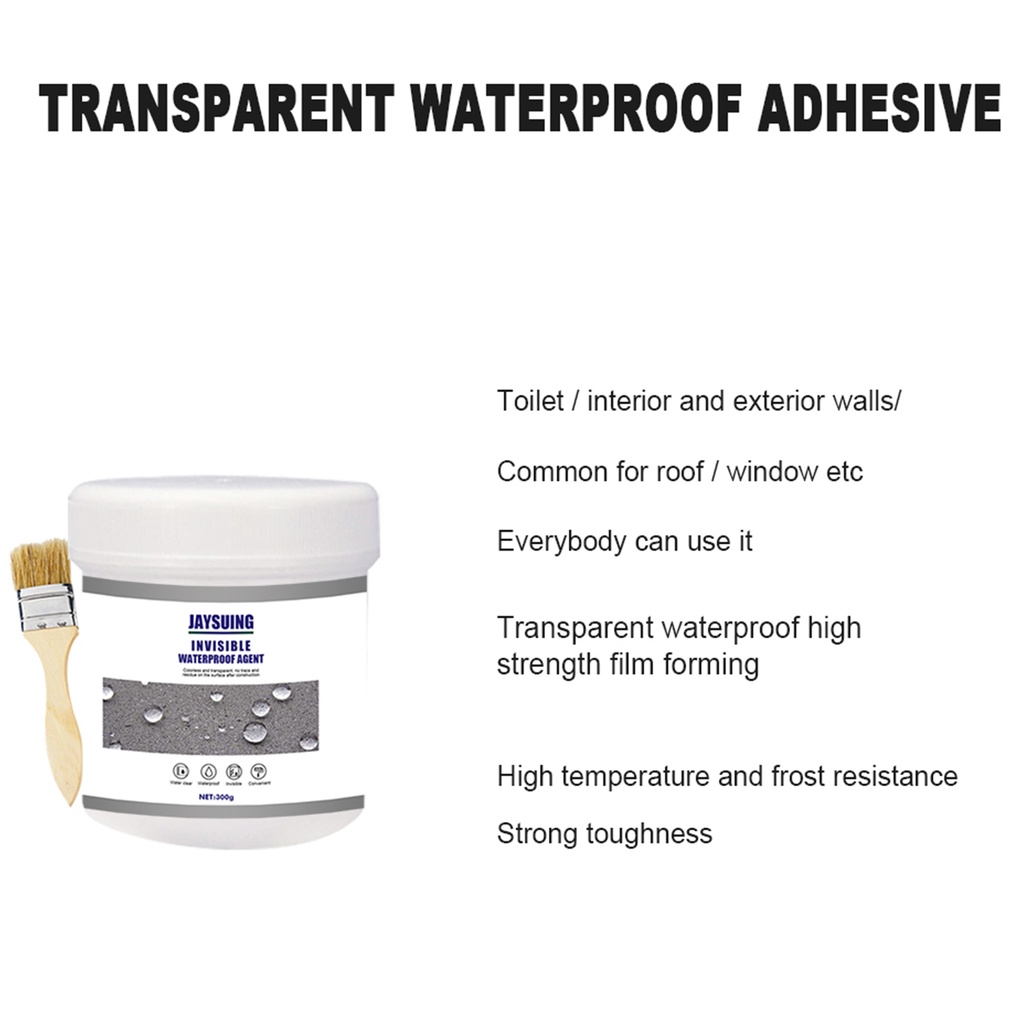 【300 gr】Lem Transparan Anti Bocor/Invisible Waterproof Insulating Sealant/Leak-Proof Glue/Lem Tahan Air