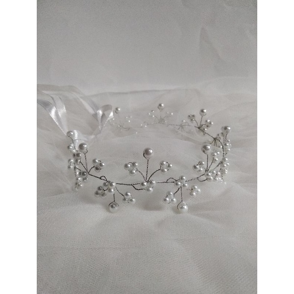 Headpiece hijab / aksesoris wedding / aksesoris rambut