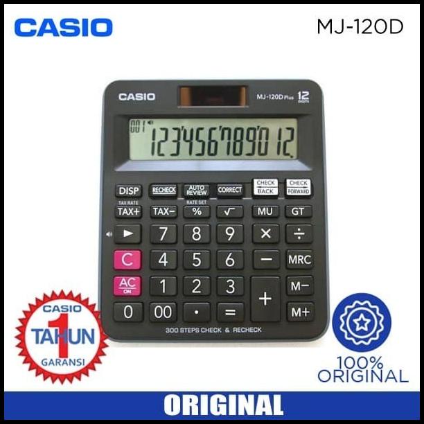 

Calculator Casio Mj-120D Plus Original Asli (Kalkulator Mj 120)