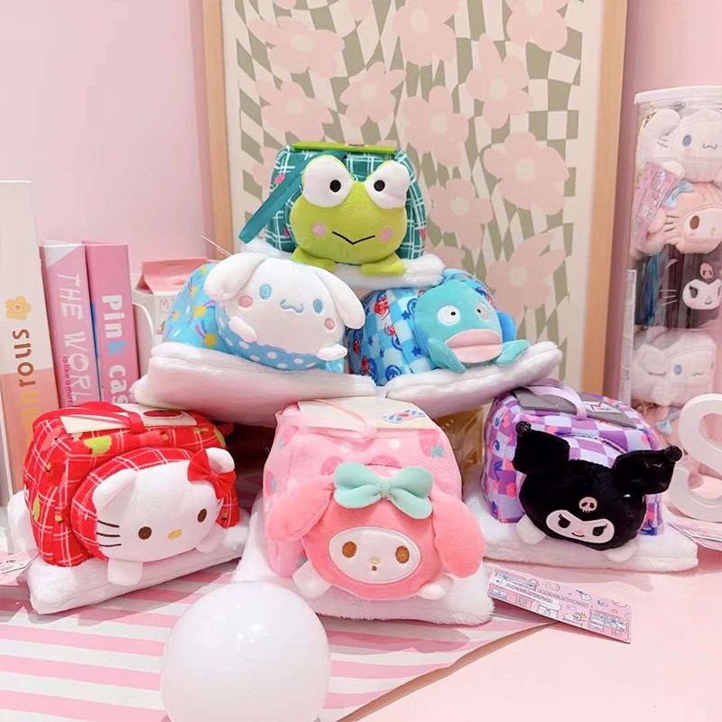 MAINAN BONEKA SANRIO MELODY KUROMI CINNAMOROLL KEROPPI HELLO KITTY HANGYODON RUMAH IMPOR LUCU