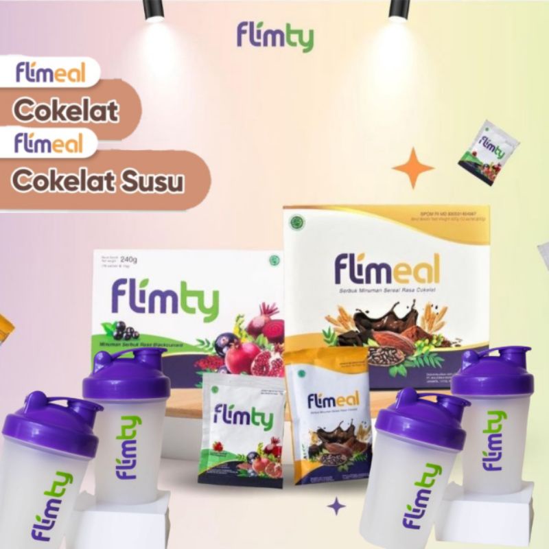 New Bundle Flimty Fiber dan Flimeal Meal Replacement Combo Hemat Diet Sehat / Bundle Terlaris