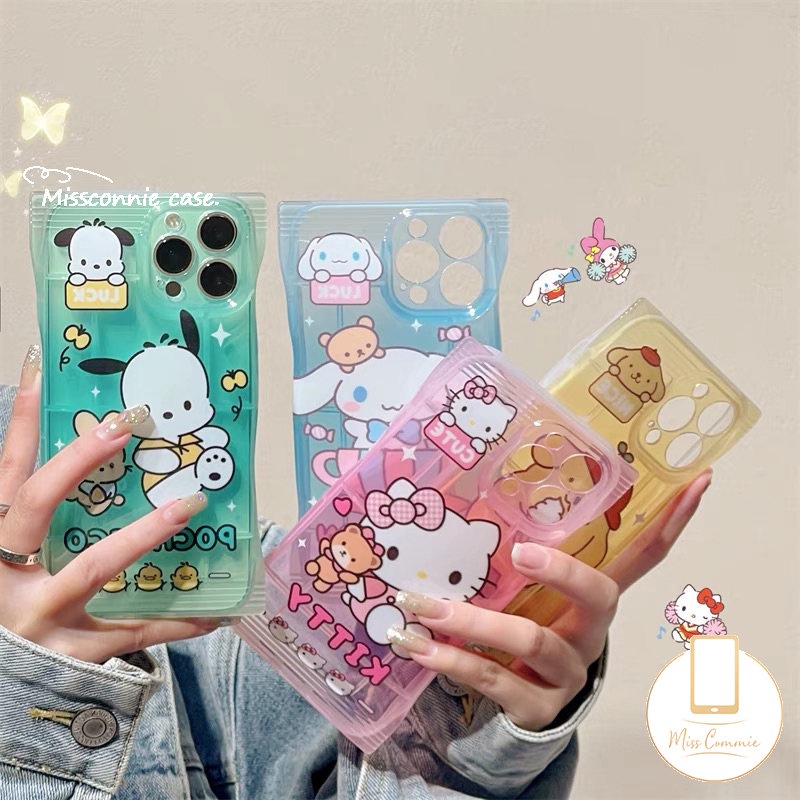 Soft Case TPU Motif Kartun Kucing Untuk IPhone 11 12 13 14 Pro Max 7 8 6 6s Plus XR 7Plus 8Plus X XS Max SE 2020