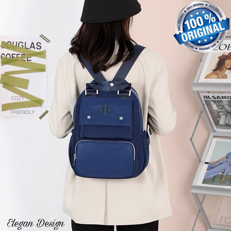 ORIGINAL Tas Ransel Chibao Wanita IMPORT KOREA Super Tebal Anti Air Elegan Design