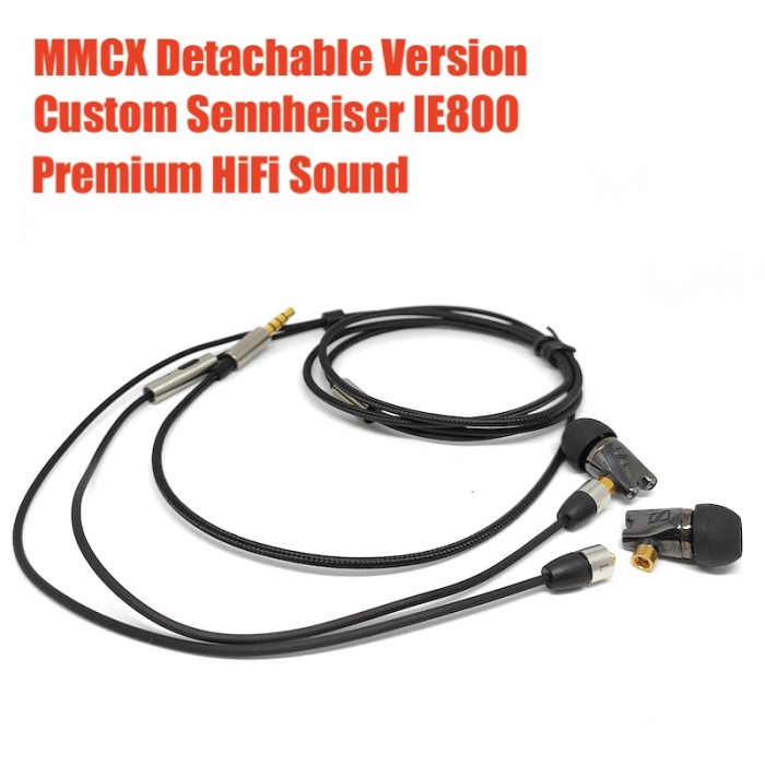 DIY Earphone Custom Sennheiser IE800 With MMCX Pin Superior Sound - Non Mic HISA
