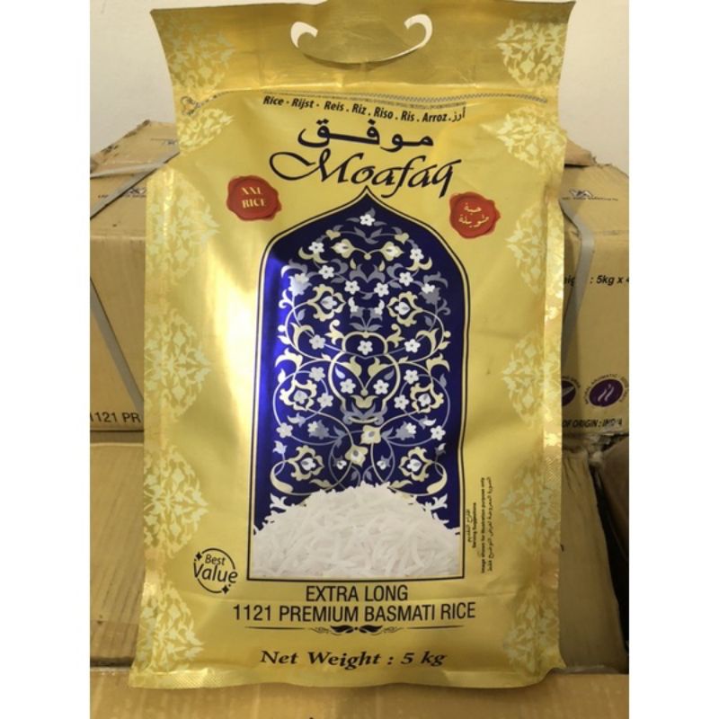 Beras basmati Moafaq kemasan 5 kg