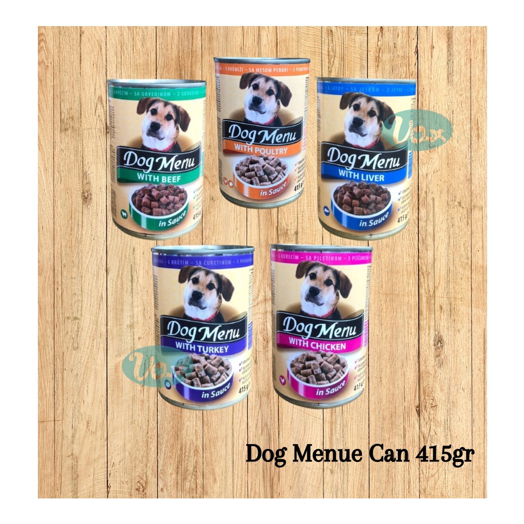 Dog Menue Can Food 415gr - Makanan Anjing Wet Food Kaleng Basah