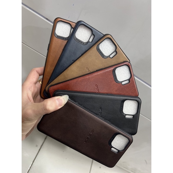 LEATHER CASE / KULIT LOGO  FOR  OPPO RENO 4F