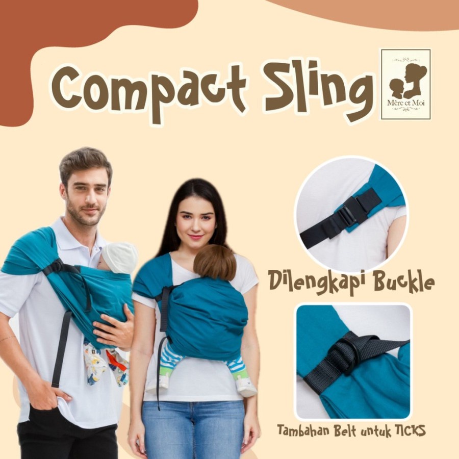 MERE ET MOI Compact Sling Gendongan Bayi Samping