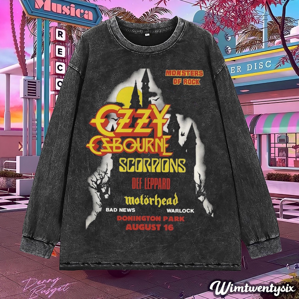 Wimtwentysix “Monsters Of Rock” Oversized T-Shirt | Longsleeve Tee | Kaos washing