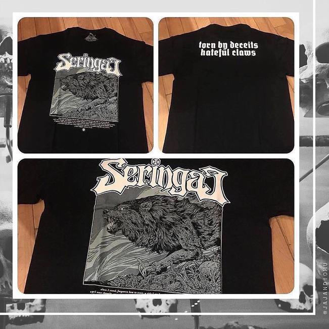 Ts Seringai - Lone Wolf - Hitam, L