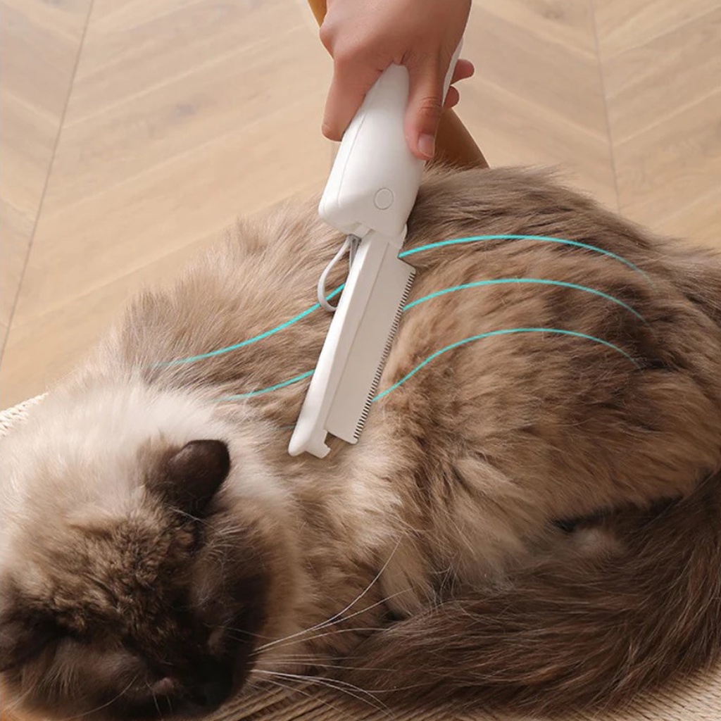 Pet Travel Grooming Brush 3 In 1 - Sisir Grooming Kucing Anjing Lipat - Pet Grooming Brush Portable for Dog and Cat