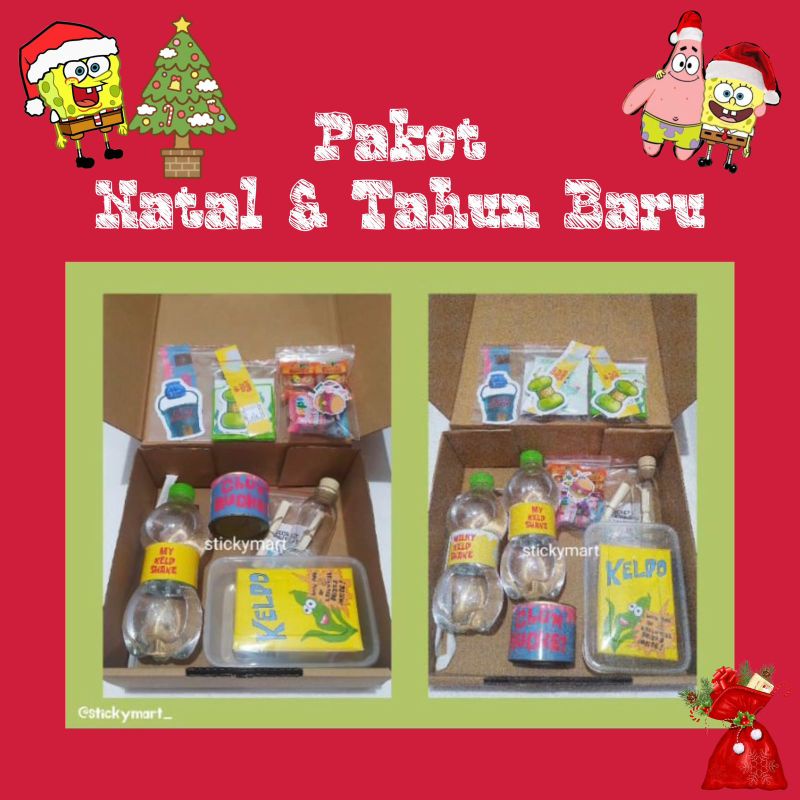 Exp Lama (COD) Paket Spongebob (MAKANAN ASLI + Freebies) Berkualitas