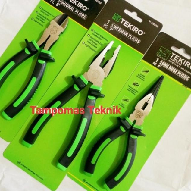 Tang Tekiro Set 3bh Tang Kombinasi Tang Potong Tang Lancip Tekiro
