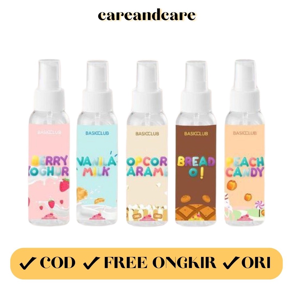 [READY] BODY MIST BY BASICCLUB X GEAMOORE BODYMIST BASIC CLUB VANILA POPCORN 100ML