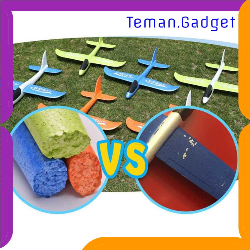 TG-MAN GOROCK Mainan Pesawat DIY Hand Throw Foam Aeroplane Flying Glider - TY0310