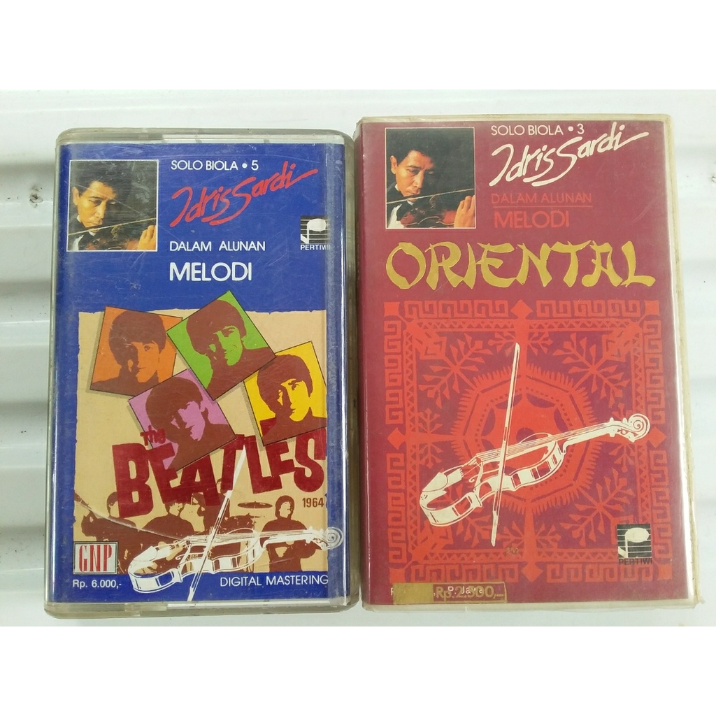 

kaset solo biola idris sardi dalam alunan melodi the beatles dan oriental